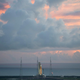SLS on the launch pad at Kennedy Space Center in Florida.